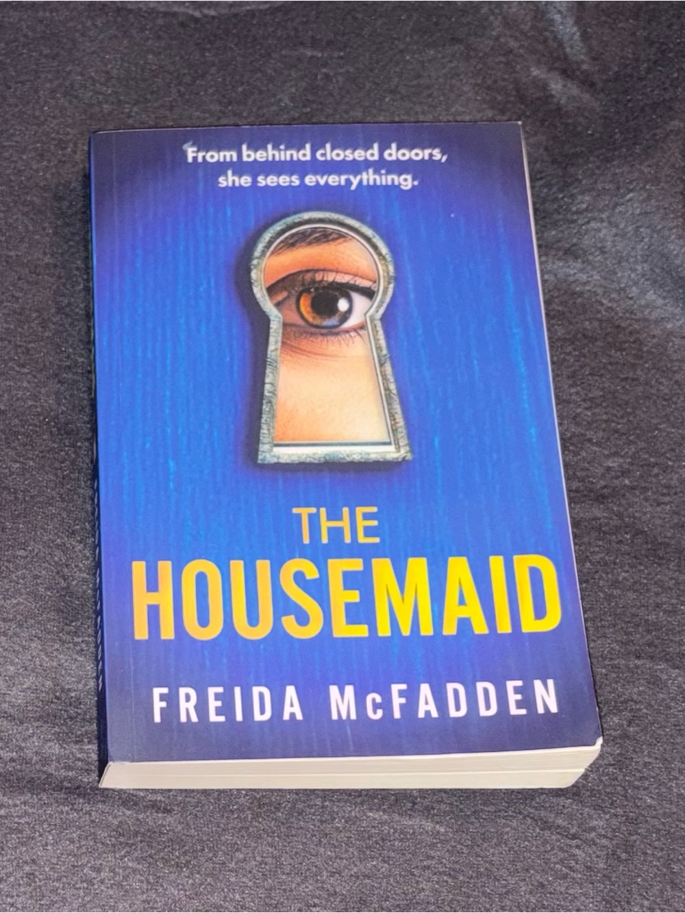 The Housemaid – Blue Paperback Thriller by Freida McFadden